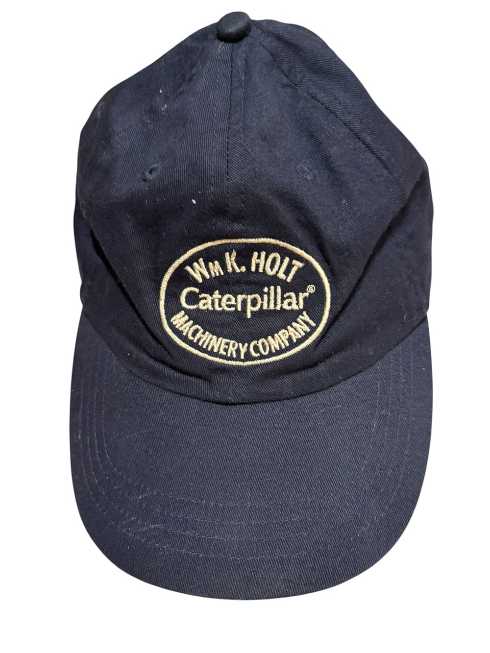 Vtg Wm K Holt Caterpillar Machinery Company Hat GUC Navy Strapback Cap